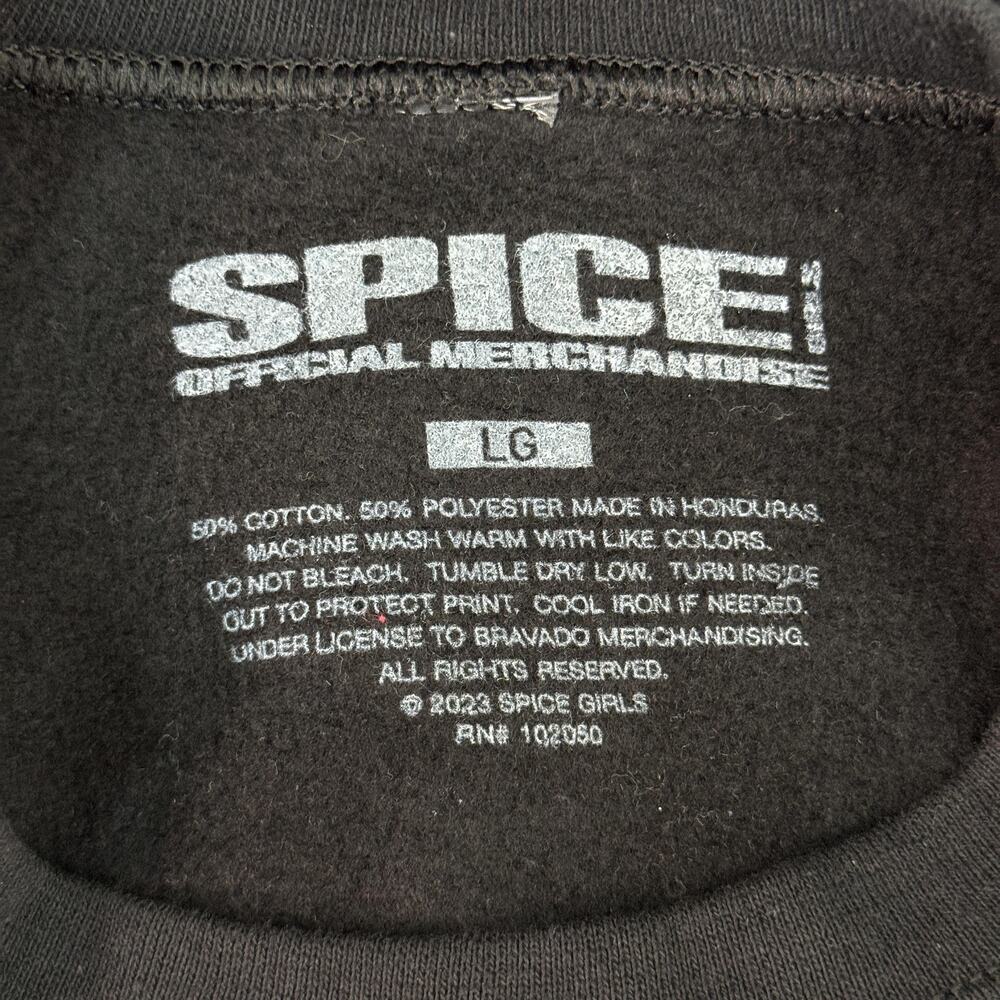 Spice Girls Sweatshirt Womens Large Stop Lyrics Sweater Official Merch Black - Picture 3 of 9